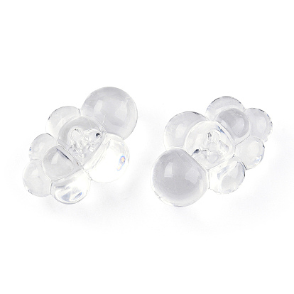 Perles acryliques transparentes, nuage