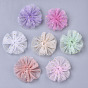 Organza Fabric Flowers, with Foil, for DIY Headbands Flower Accessories Wedding Hair Accessories for Girls Women