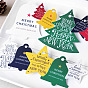 Christmas Hang Tags Sheet, Christmas Hanging Gift Labels, for Christmas Party Baking Gifts, Mixed Shapes