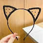 Lace Cat Ear Iron Head Band, Hair Accessories for Women and Girls