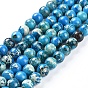 Natural Imperial Jasper Beads Strands, Dyed, Round