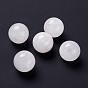 Natural Quartz Crystal Beads, Rock Crystal Beads, No Hole/Undrilled, for Wire Wrapped Pendant Making, Round