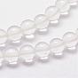 Natural Quartz Crystal Beads Strands, Round