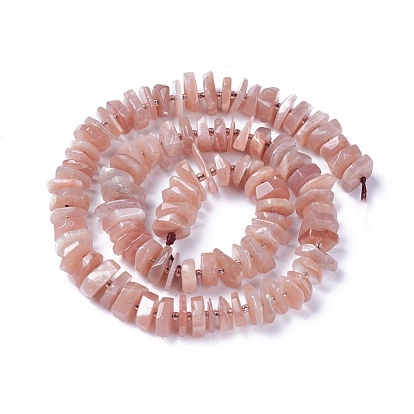 Sunstone naturelle perles brins, perles heishi, disque / plat rond