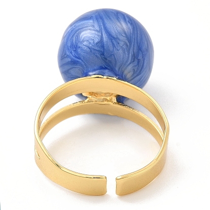 Кольцо-манжета круглая с эмалью и бисером сглаза, настоящие позолоченные украшения из латуни для женщин
