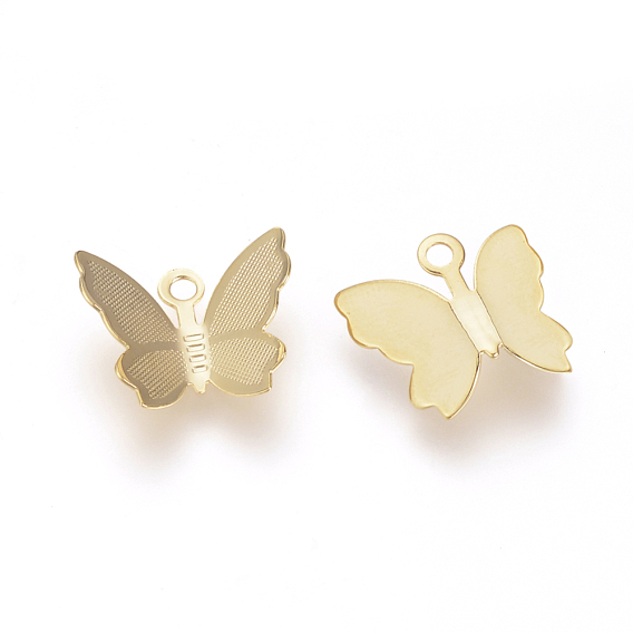Brass Charms, Butterfly, Nickel Free