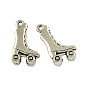 Tibetan Style Zinc Alloy Pendants, Roller Skates, Lead Free & Cadmium Free, 21x11x4mm, Hole: 1.5mm, about 333pcs/500g