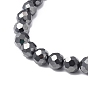 Synthetic Non-magnetic Hematite Beads Strands, Faceted, Round