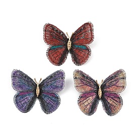 Броши-бабочки из сплава полиэстера для одежды рюкзака