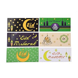 Enveloppes en papier, rectangle avec le mot eid mubarak