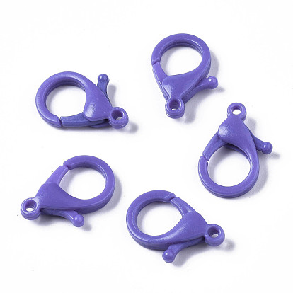 Opaque Acrylic Lobster Claw Clasps