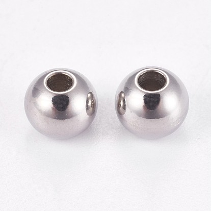 Ion Plating(IP) 202 Stainless Steel Rondelle Spacer Beads