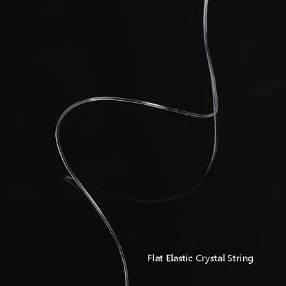 Hilo de cristal elástico japonés redondo, hilo de cuentas elástico, para hacer la pulsera elástica
