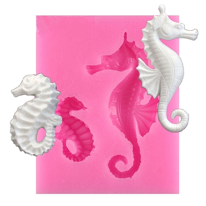 Food Grade Silicone Molds, Fondant Molds, For DIY Cake Decoration, Chocolate, Candy, UV Resin & Epoxy Resin Jewelry Making, Sea Horse