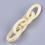 Acrylic Linking Rings, Quick Link Connectors, For Jewelry Chains Making, Imitation Gemstone Style, Oval