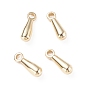 Brass Charms, Long-Lasting Plated, Teardrop