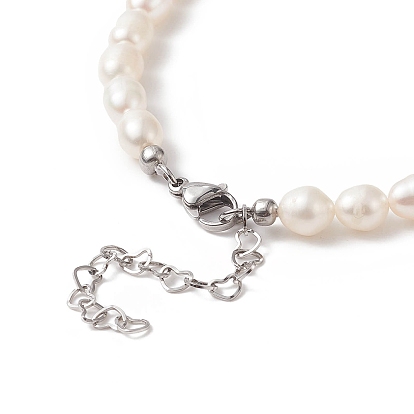 Natural Pearl Beaded Necklace for Women