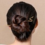 Brass Hair Sticks, Twist, S Shape, Updo Hair Pins Clips