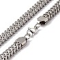 304 collar de cadena de serpiente de acero inoxidable con cierres de pinza de langosta para hombres y mujeres
