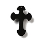 Gros pendentifs en obsidienne arc-en-ciel naturelle, religion, croix