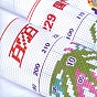 DIY Four Season Theme Tree of Life Pattern Cross-Stitch Starter Kits, Including Fabric, Threads, Needle