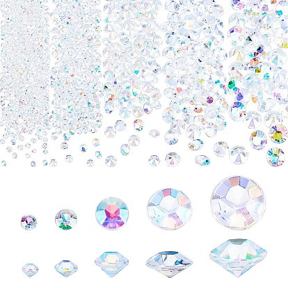 Cabujones de diamantes de imitación de resina estilo pandahall elite 5, en forma de diamante