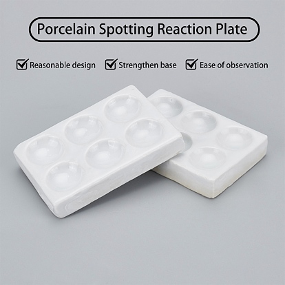 Assiette de réaction en porcelaine olycraft, pour fournitures de laboratoire