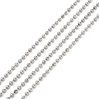 Cadenas de bolas de hierro, cadena de perlas, soldada, con carrete, sin níquel