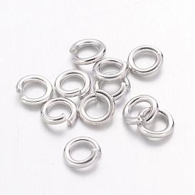 Brass Jump Rings, Cadmium Free & Lead Free, Open Jump Rings, 4x0.8mm, about 11000pcs/500g