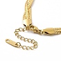 304 Stainless Steel Braided Cuban Link Chain Necklace for Women