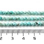 Natural Peruvian Turquoise(Jasper) Beads Strands, Faceted, Round