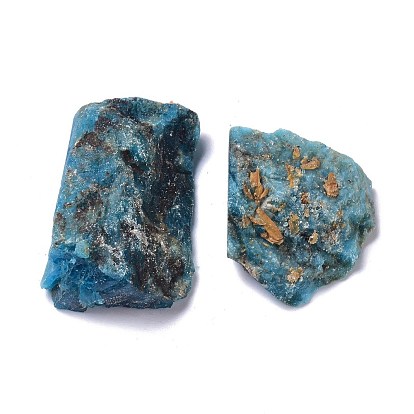 Rough Raw Natural Apatite Beads, for Tumbling, Decoration, Polishing, Wire Wrapping, Wicca & Reiki Crystal Healing, No Hole/Undrilled, Nuggets
