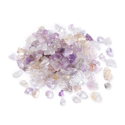 Natural Ametrine Chips Beads, No Hole/Undrilled