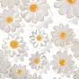 20 шт 4 стиль натуральные пресноводные бусины из ракушек, с эмалью, цветок