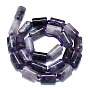 Natural Purple Fluorite Beads Strands, Column