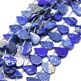 Natural Lapis Lazuli Beads Strands, Teardrop