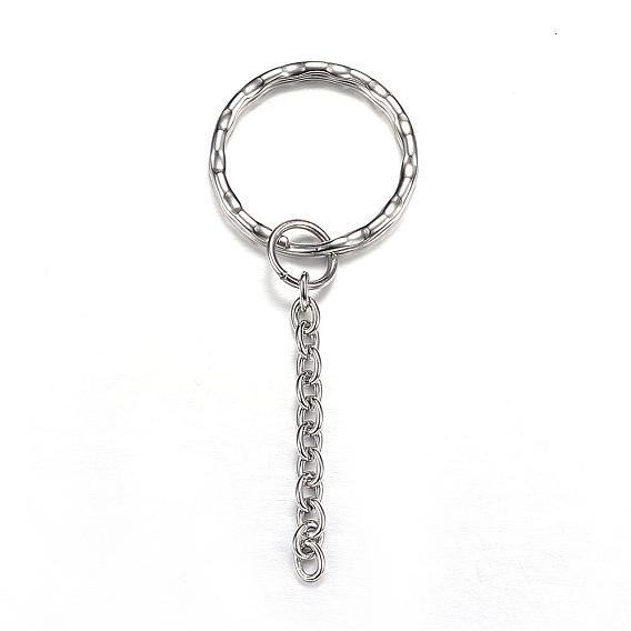 304 Stainless Steel Keychain Ring