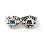 Открытое кольцо-манжета из смолы от сглаза, антикварные серебряные готические украшения для мужчин и женщин