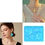Hexagon Shape Holographic Pendant DIY Silicone Mold, Resin Casting Molds, for UV Resin, Epoxy Resin Craft Making