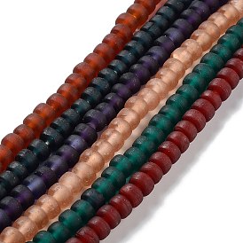 Abalorios de colores vario hechos a mano, columna