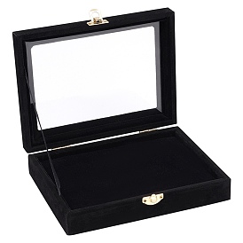 Velvet Box, with Snap Buttons, Rectangle