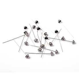 Tibetan Style Pins, Cadmium Free & Lead Free, 53x7.3mm, Pin: 1mm