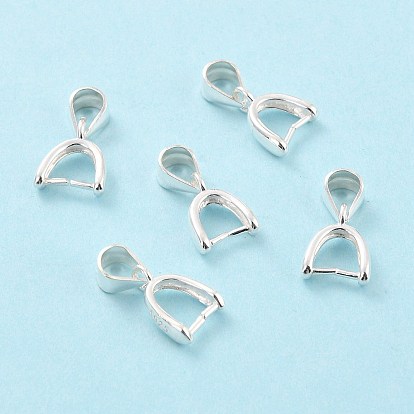 925 Sterling Silver Ice Pick Pinch Bails