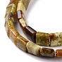 Natural Dragon Blood Jabe Beads Strands, Square
