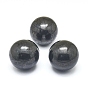 Natural Shungite Sphere Beads, No Hole Beads, Undrilled, Round Ball