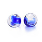 Transparent Handmade Blown Glass Globe Beads, Round