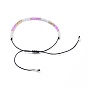 Bracelets de perles de tresse de fil de nylon, avec des perles en verre de graine