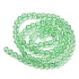 Transparent Glass Beads Strands, Faceted, Bicone