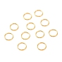 Latón anillos del salto abierto, larga duración plateado, anillo redondo