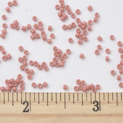 Cuentas de miyuki delica, cilindro, granos de la semilla japonés, 11/0, duracoat opaco teñido